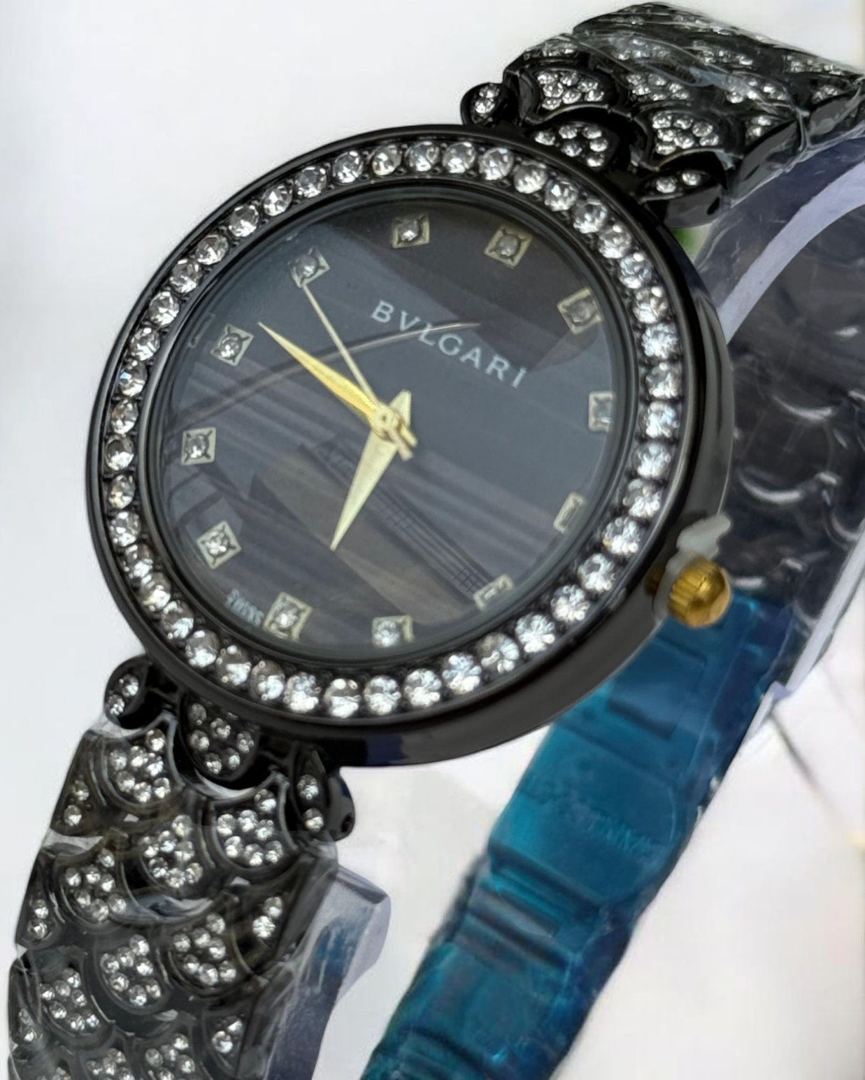 BVLGARI Ladies Watch – Black Stainless Steel