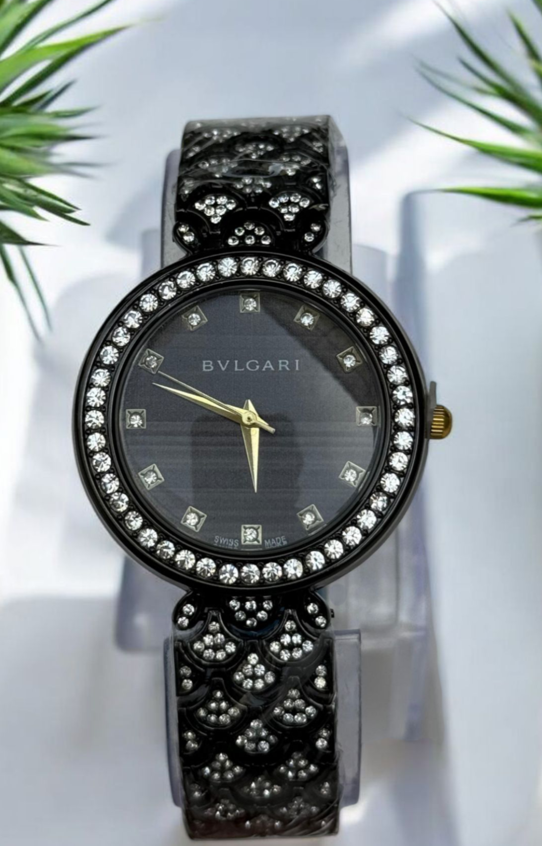 BVLGARI Ladies Watch – Black Stainless Steel