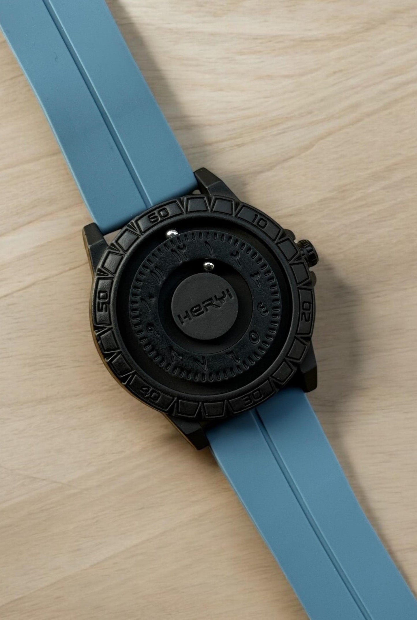 Bearing Movement Watch - Silicon Straps & Pure Steel Case