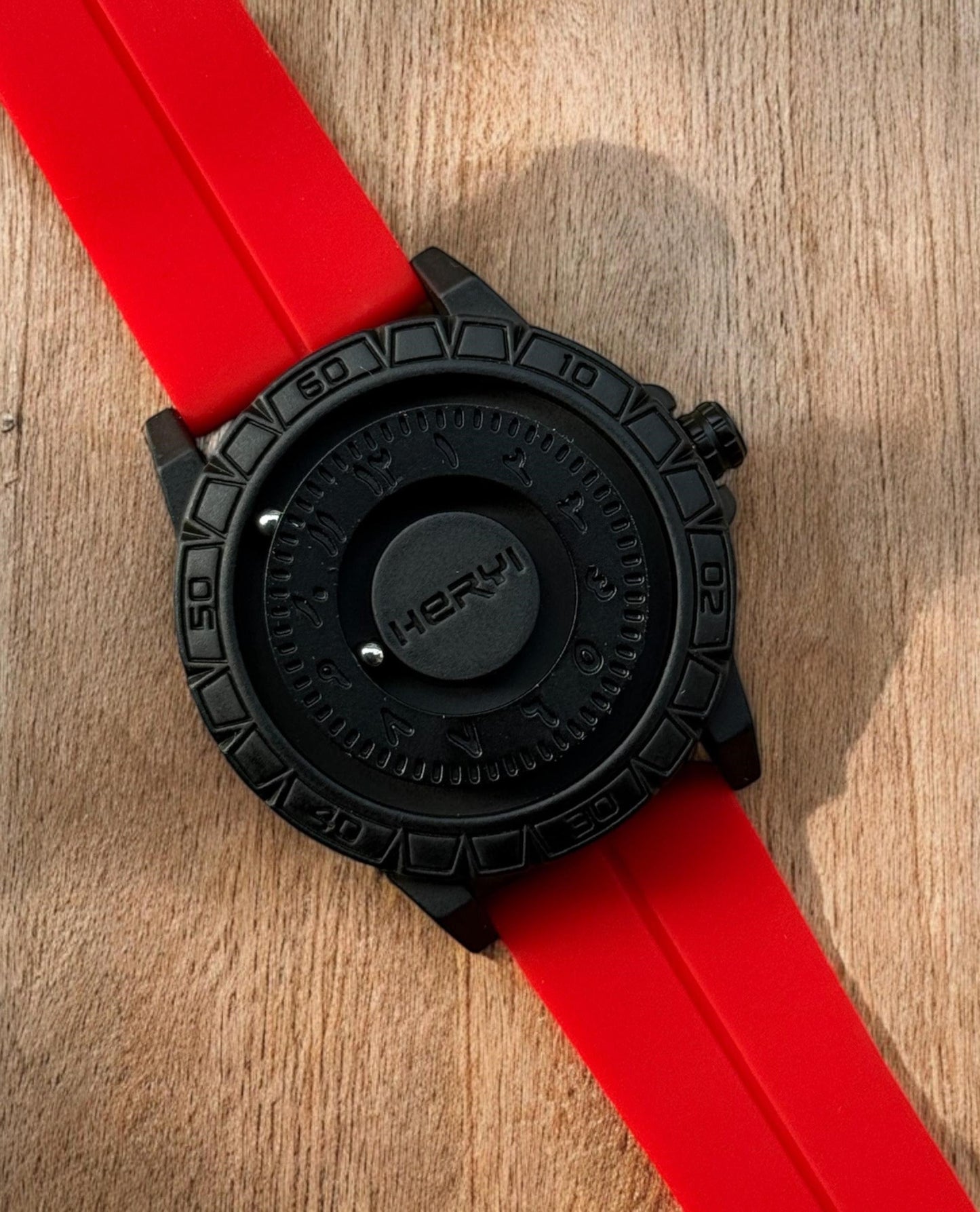 Bearing Movement Watch - Silicon Straps & Pure Steel Case