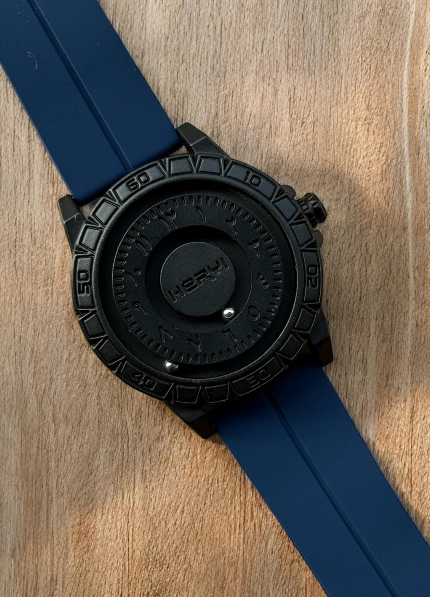 Bearing Movement Watch - Silicon Straps & Pure Steel Case