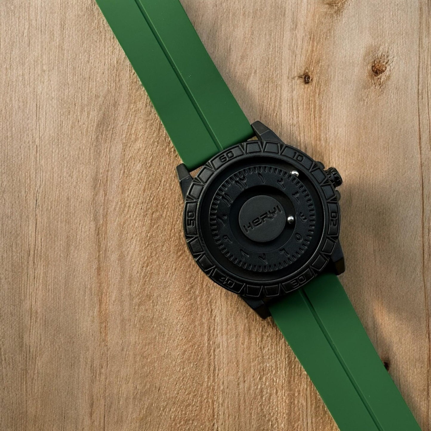 Bearing Movement Watch - Silicon Straps & Pure Steel Case