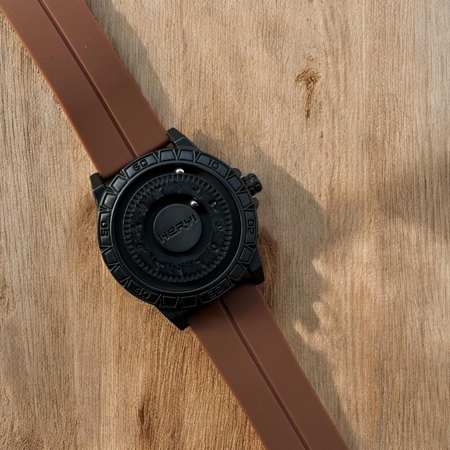 Bearing Movement Watch - Silicon Straps & Pure Steel Case