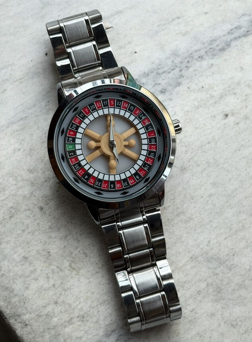 Rotating Dial Watch - Durabale Stainless Steel Bracelet