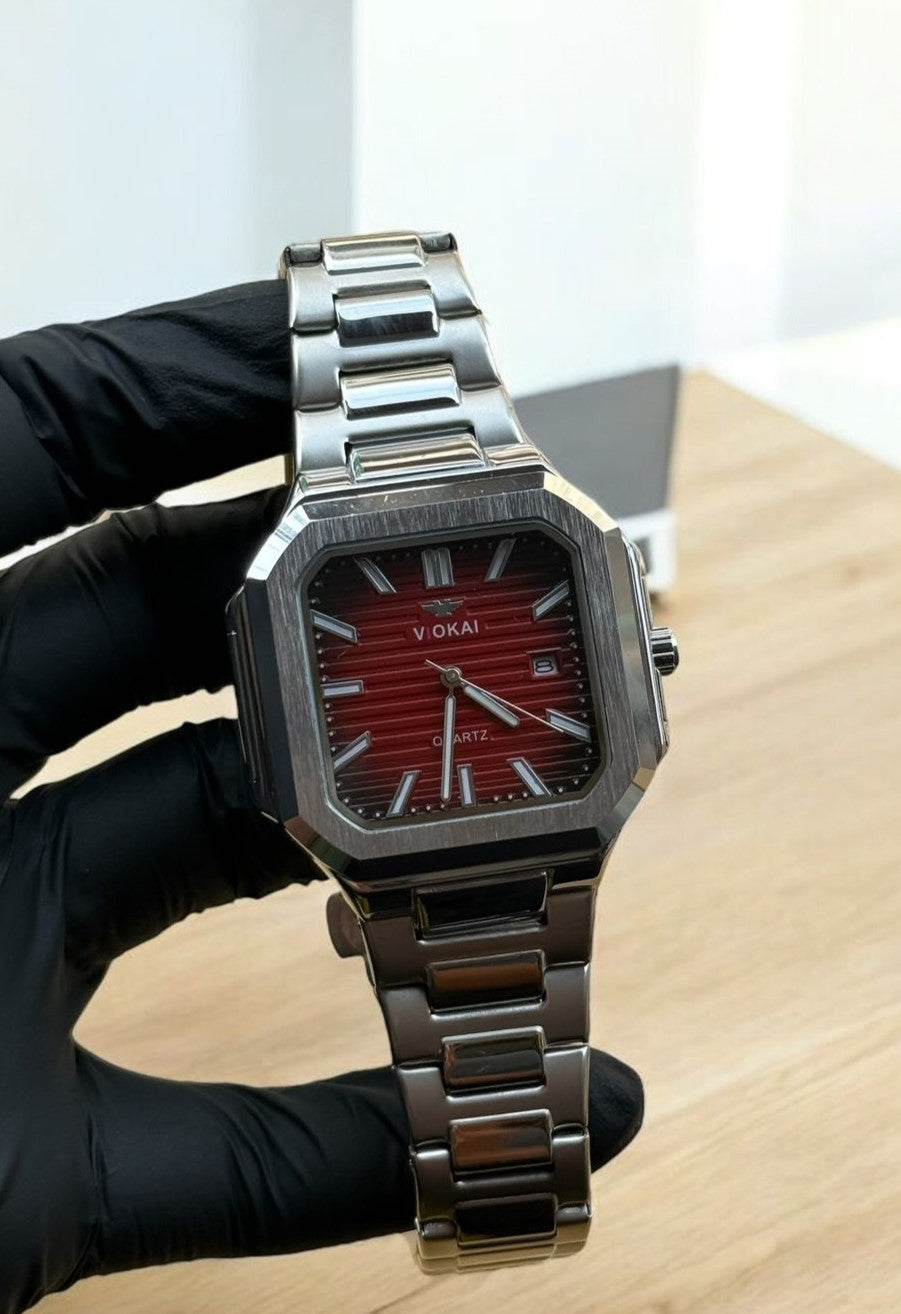 Viokai Square Dial Watch - The Old Money Style