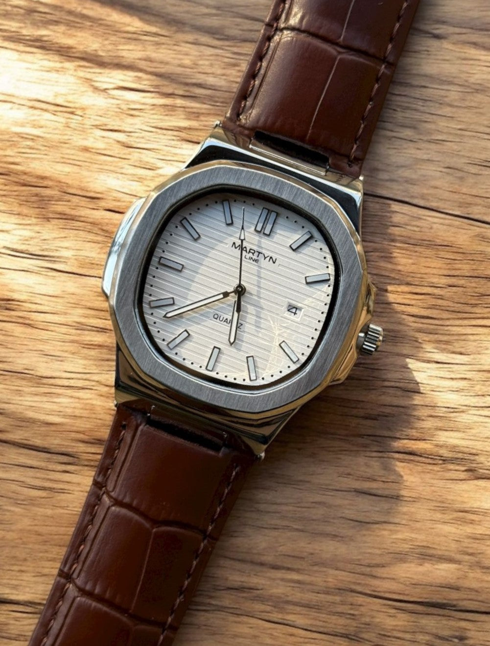 Matturi Sleek Steel Dial Watch