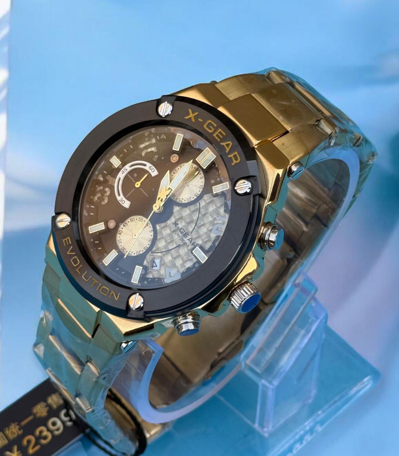 X-Gear Chronogram Men,s Watch - Stainless Steel
