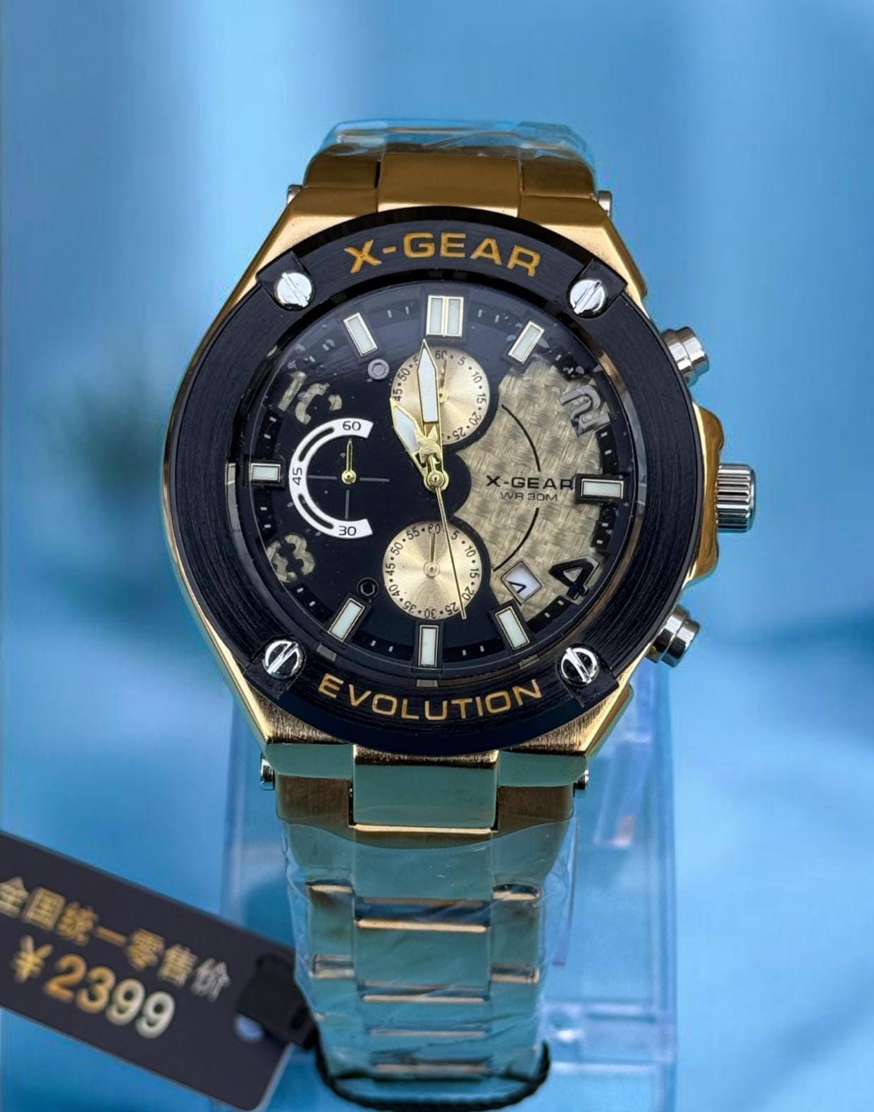 X-Gear Chronogram Men,s Watch - Stainless Steel