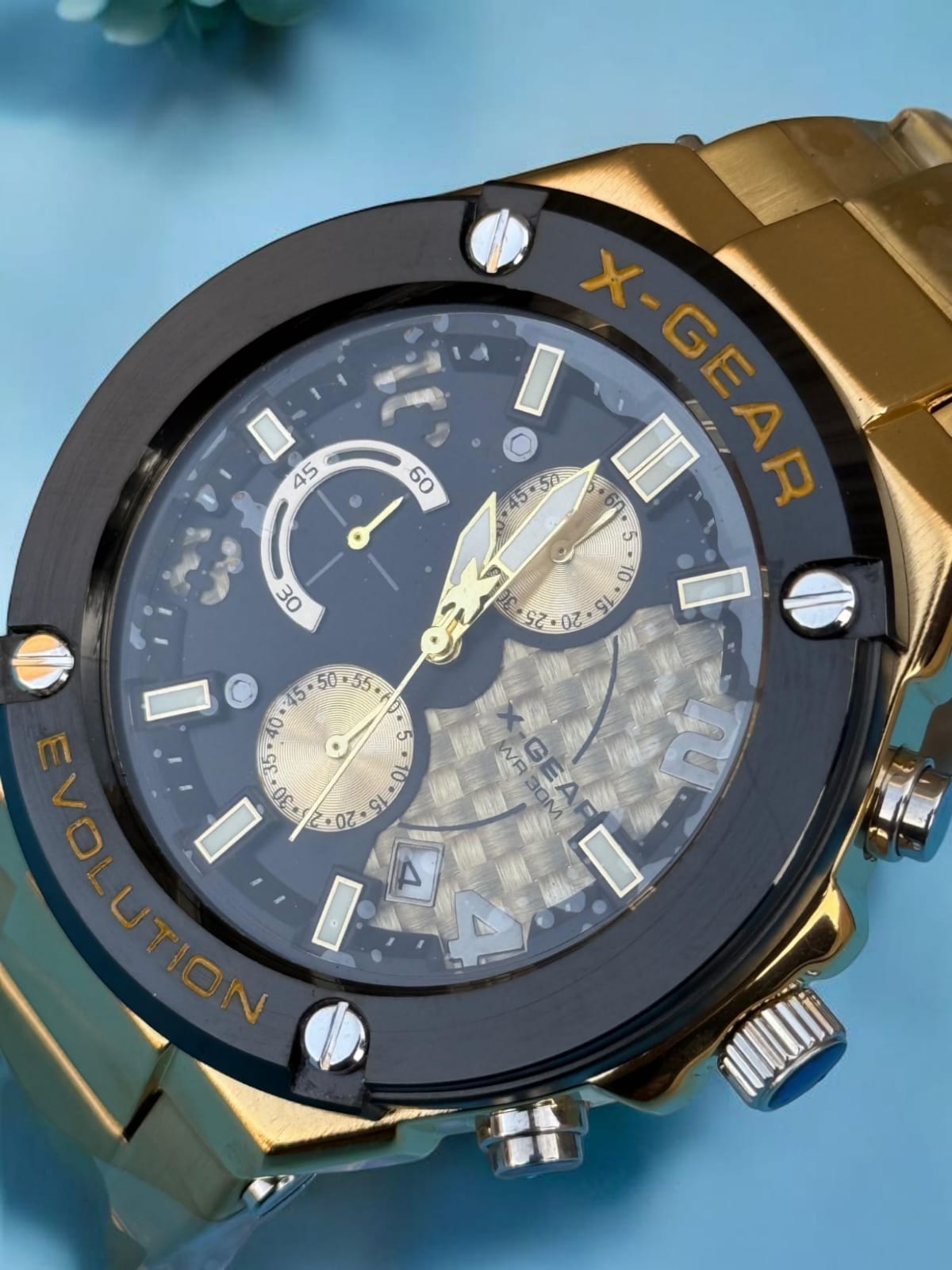X-Gear Chronogram Men,s Watch - Stainless Steel