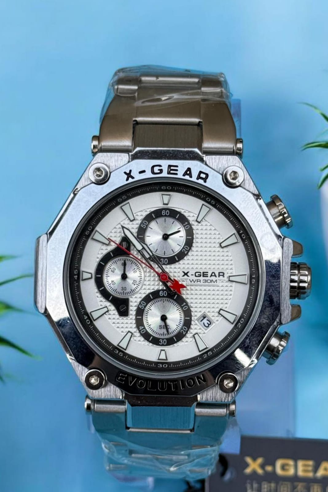 X-Gear Chronogram Men,s Watch - Stainless Steel