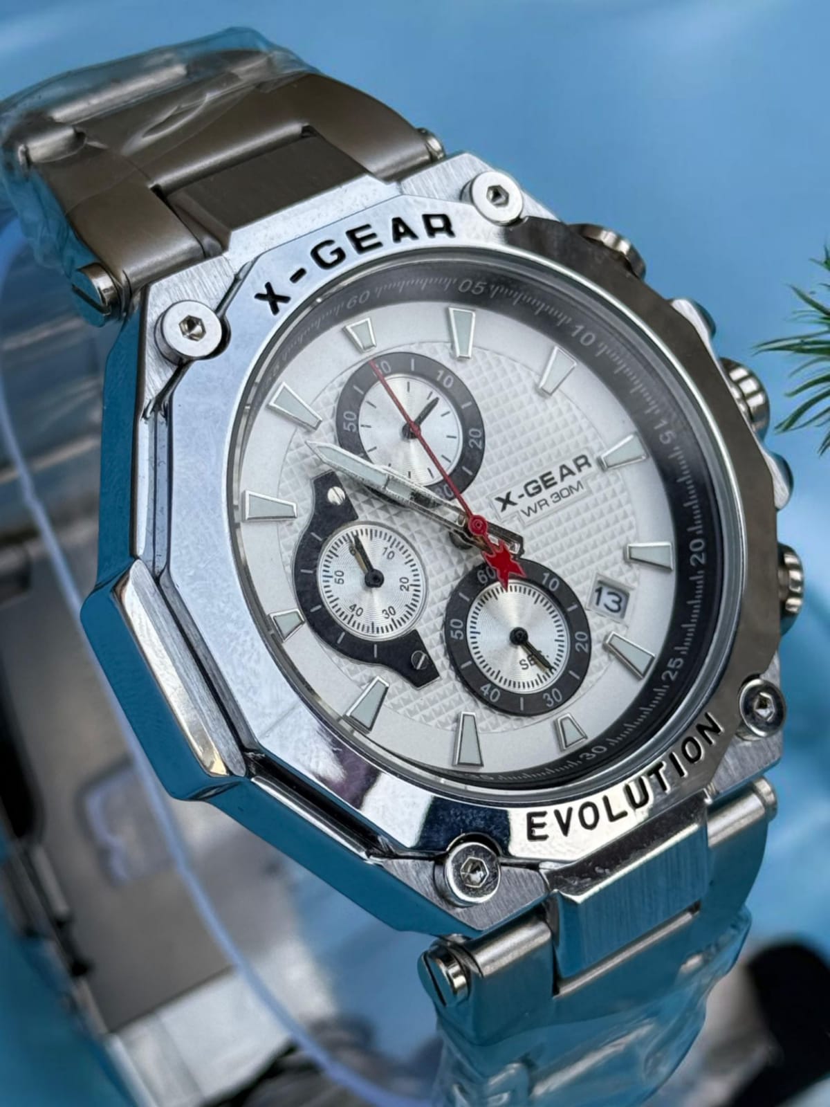 X-Gear Chronogram Men,s Watch - Stainless Steel