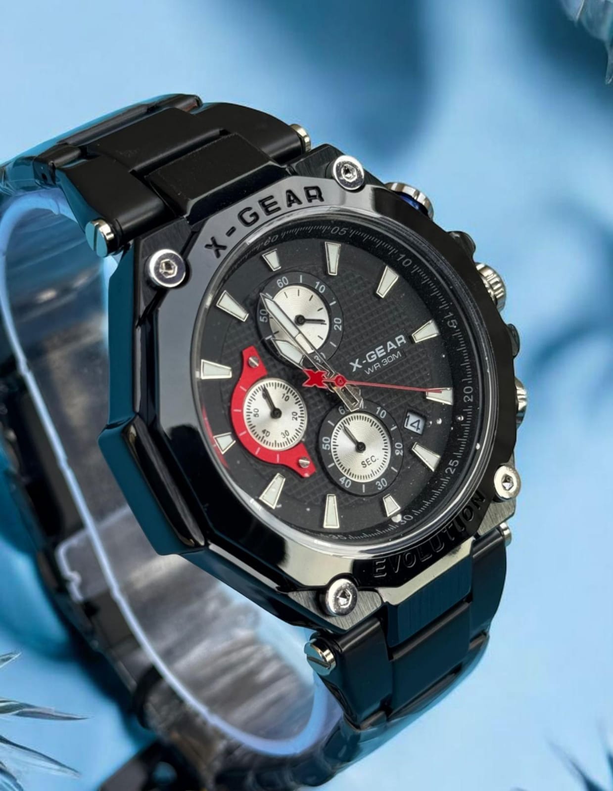 X-Gear Chronogram Men,s Watch - Stainless Steel