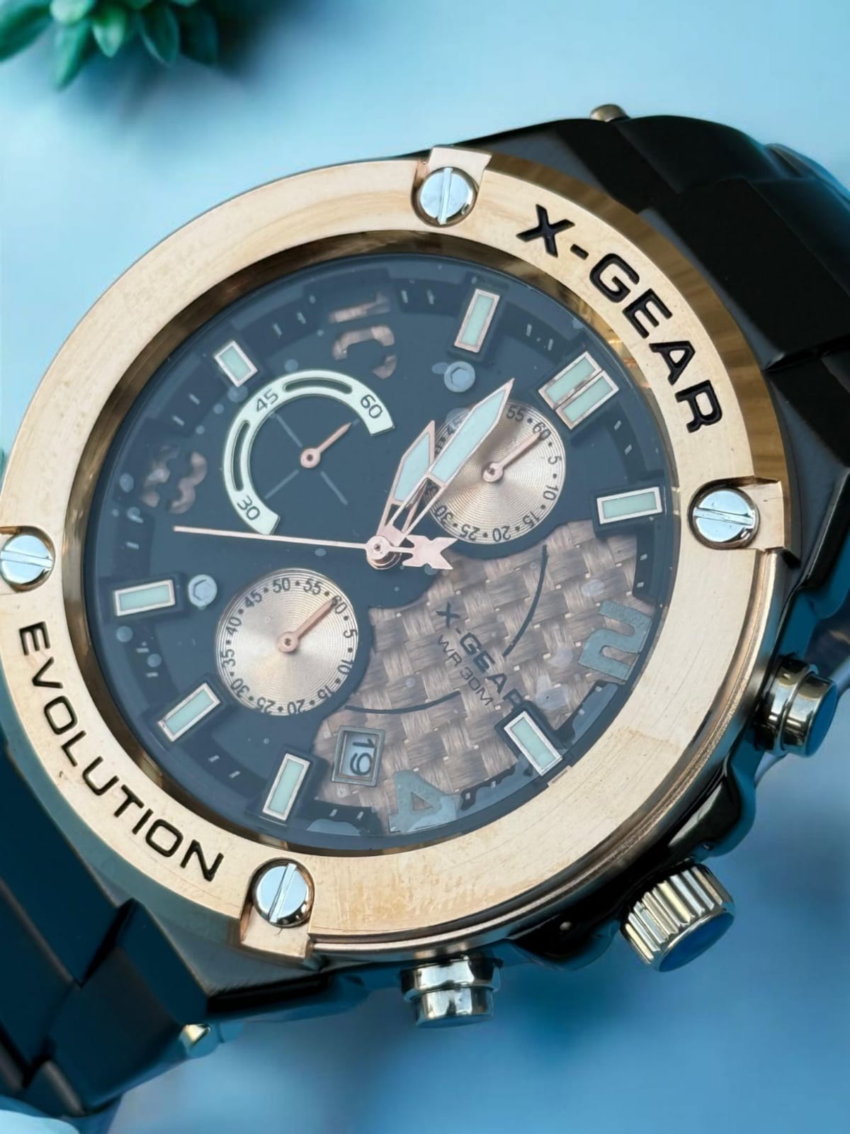 X-Gear Chronogram Men,s Watch - Stainless Steel