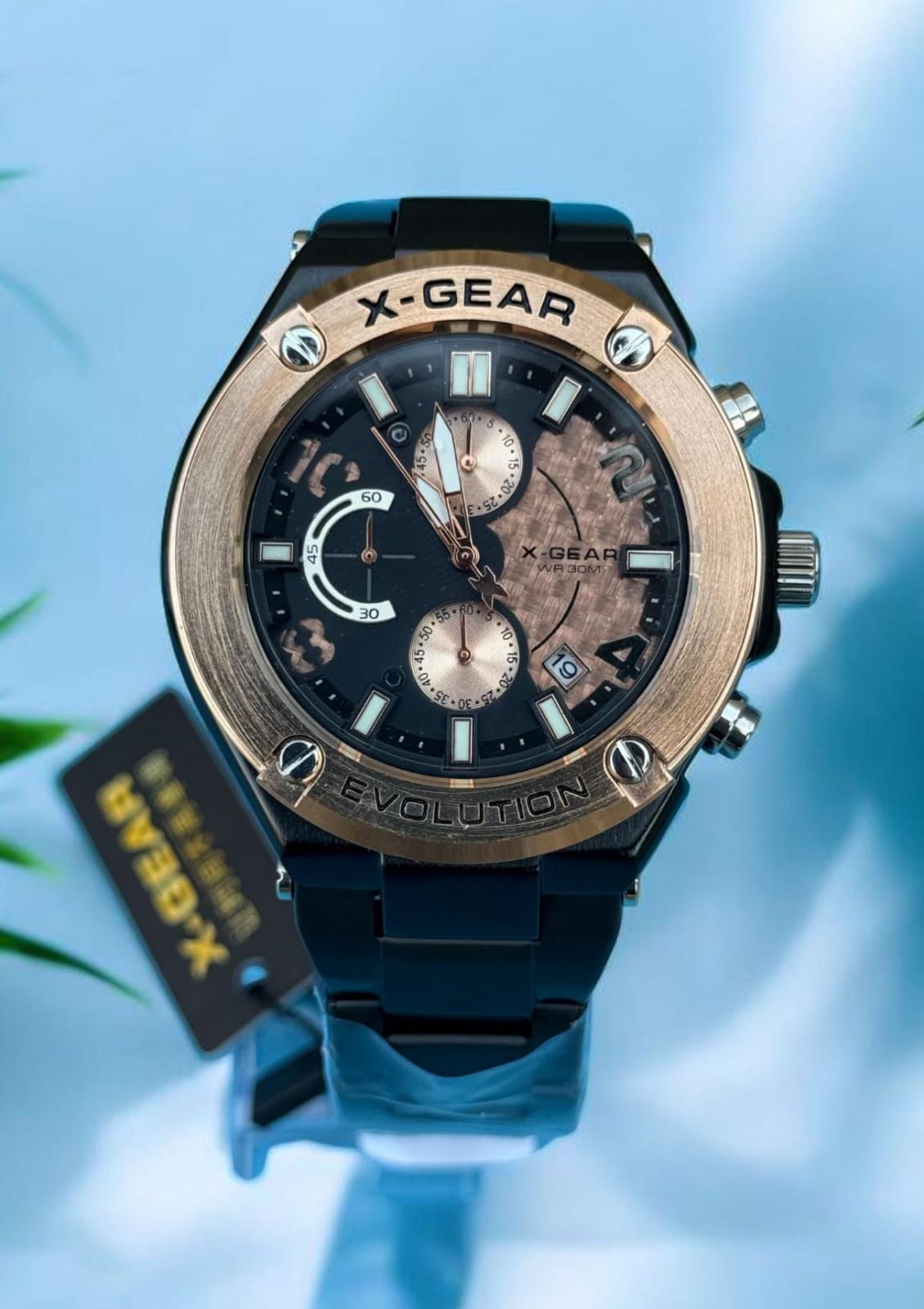 X-Gear Chronogram Men,s Watch - Stainless Steel
