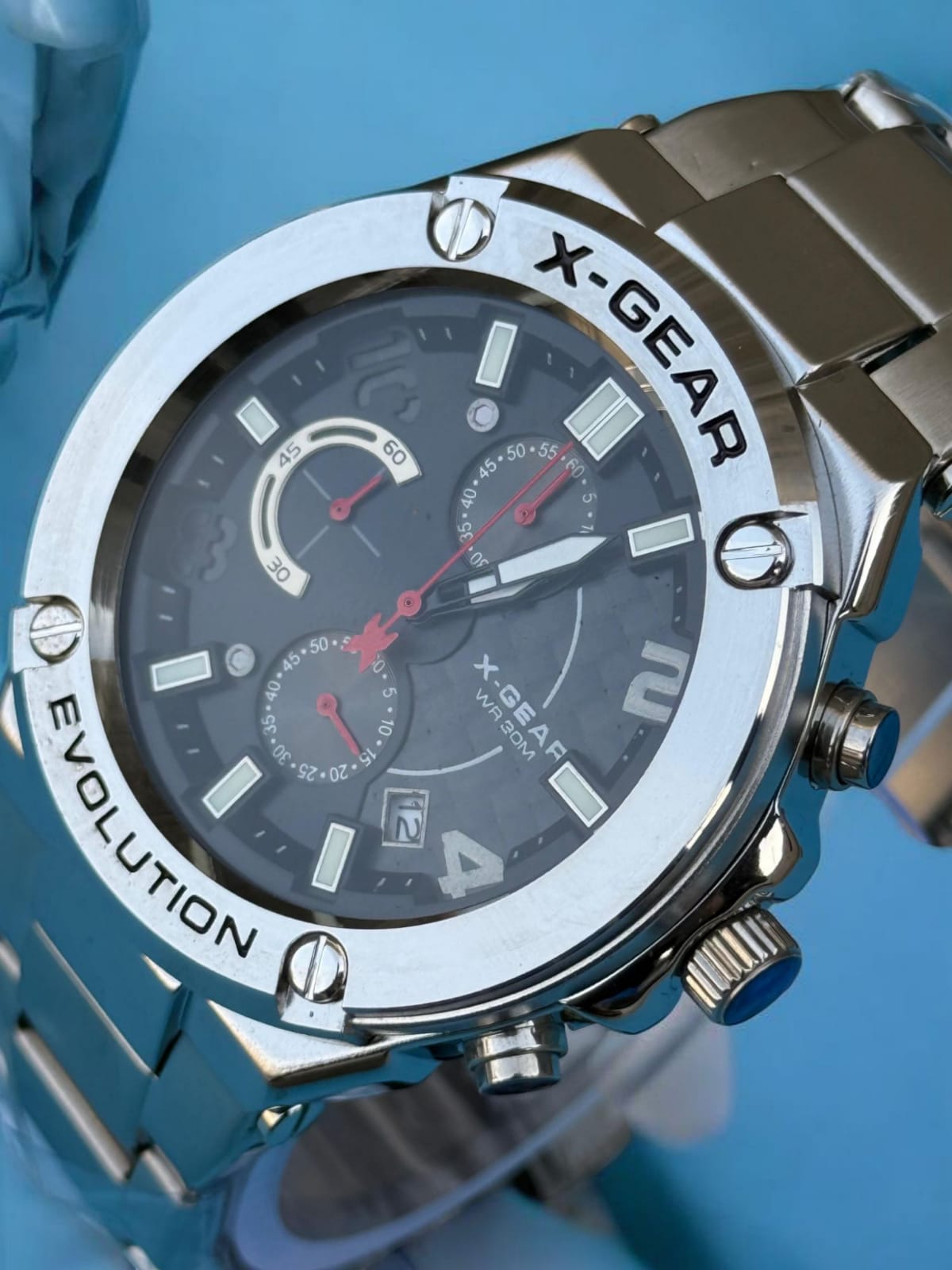 X-Gear Chronogram Men,s Watch - Stainless Steel
