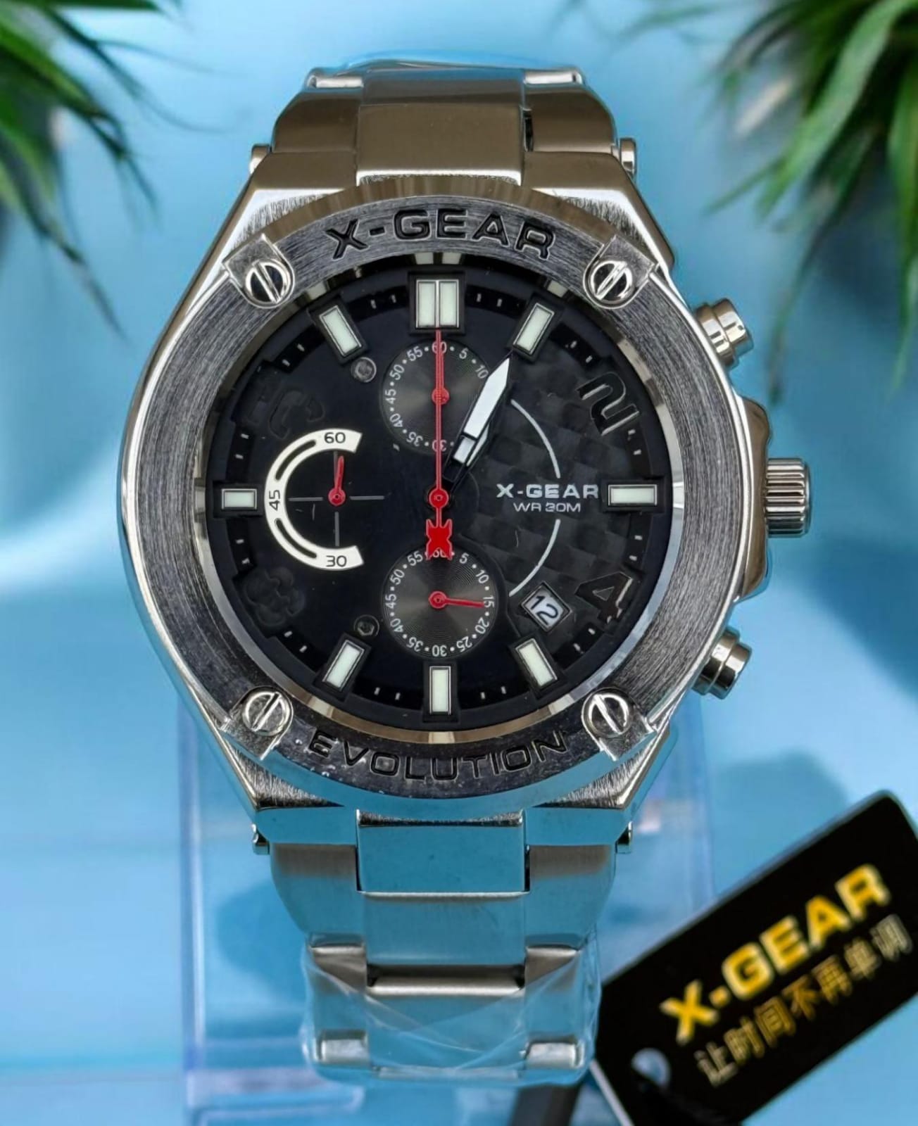 X-Gear Chronogram Men,s Watch - Stainless Steel