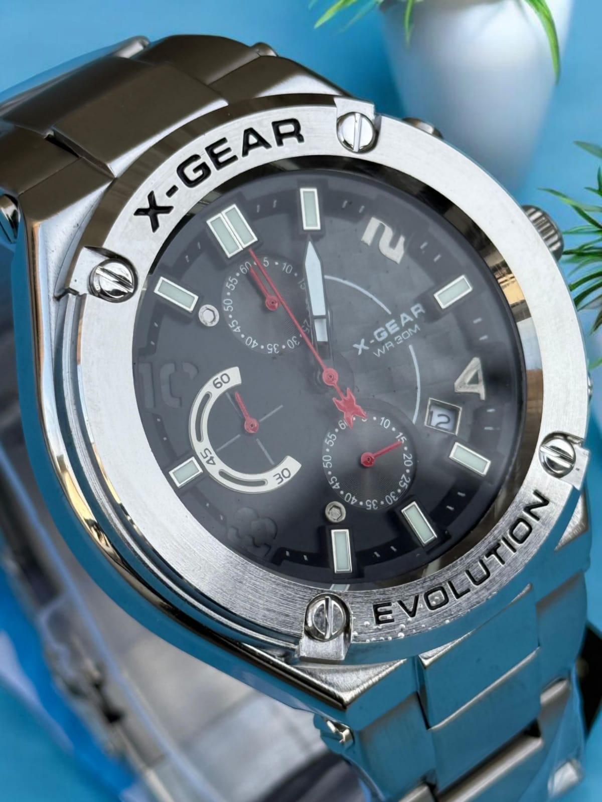 X-Gear Chronogram Men,s Watch - Stainless Steel