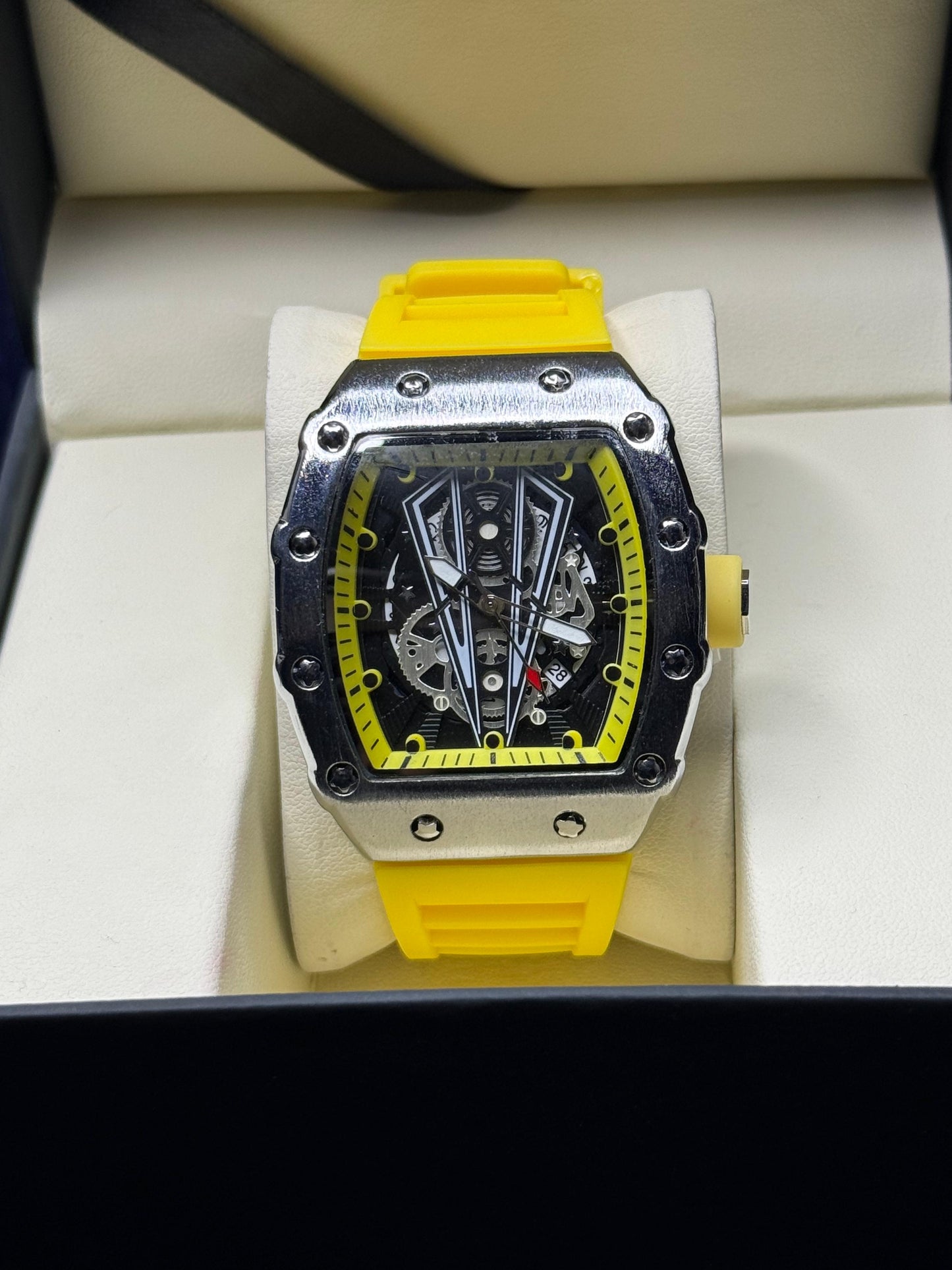 RM Inspired Aujla Watch With Metal Dial