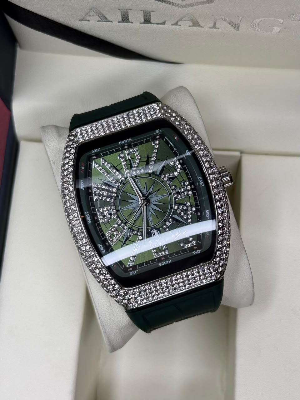 FM Aujla Inspired Stone-Set Dial Watch