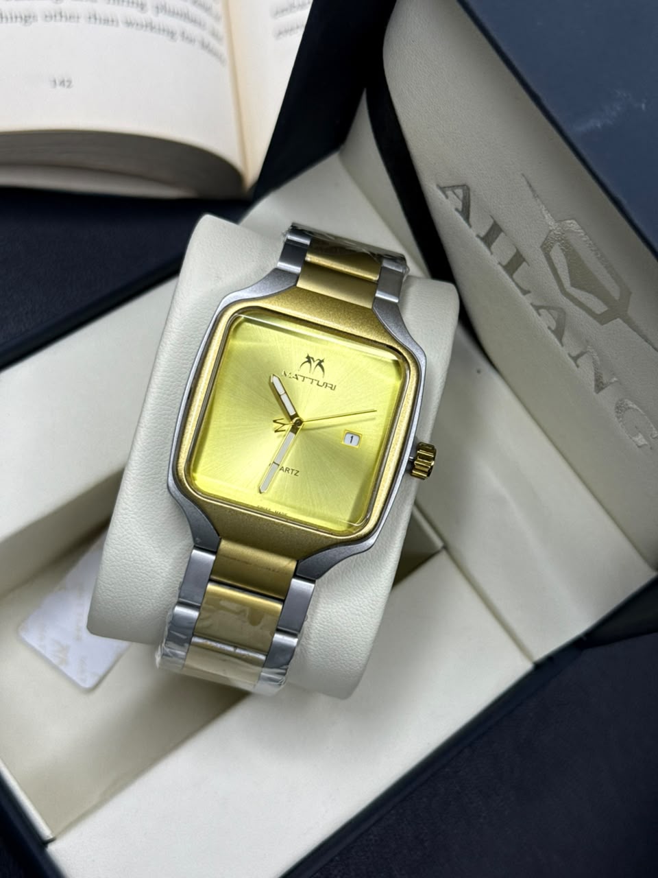 Matturi Square Stainless Steel Men's Watch