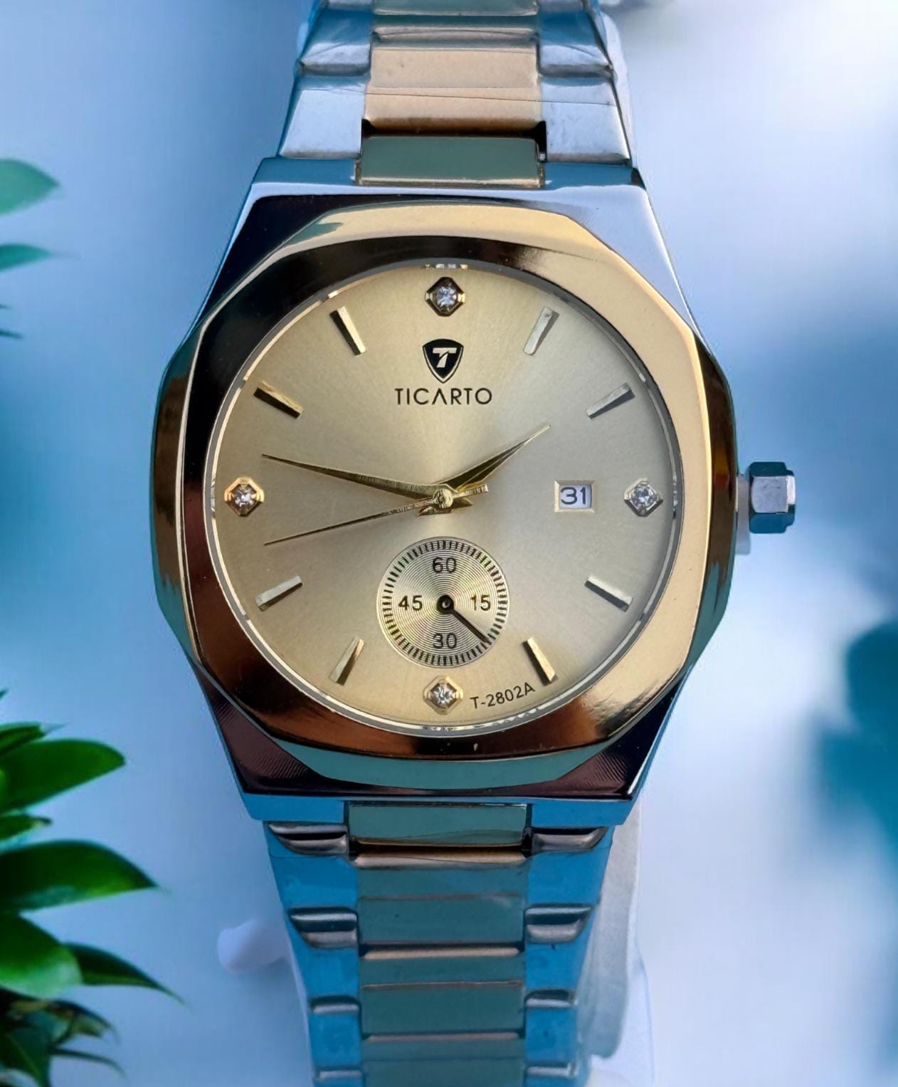 Ticarto Men's Luxury Analog Watch - Sophisticated Design & Reliable Timekeeping
