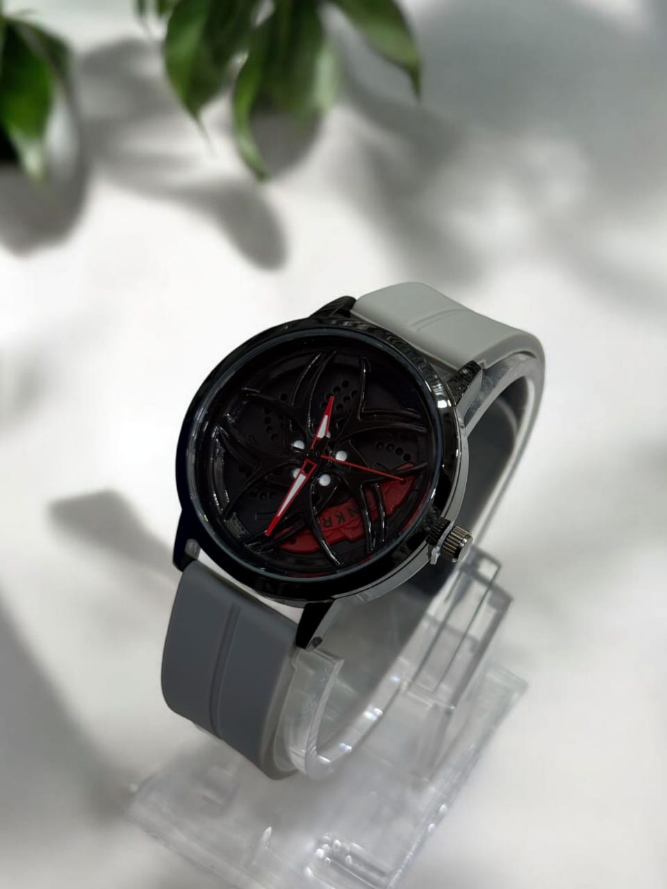 TANKRE Rotatory Watch - Silicon Straps Men's Wrist watch Round Dial Spinning Rim Hub Design