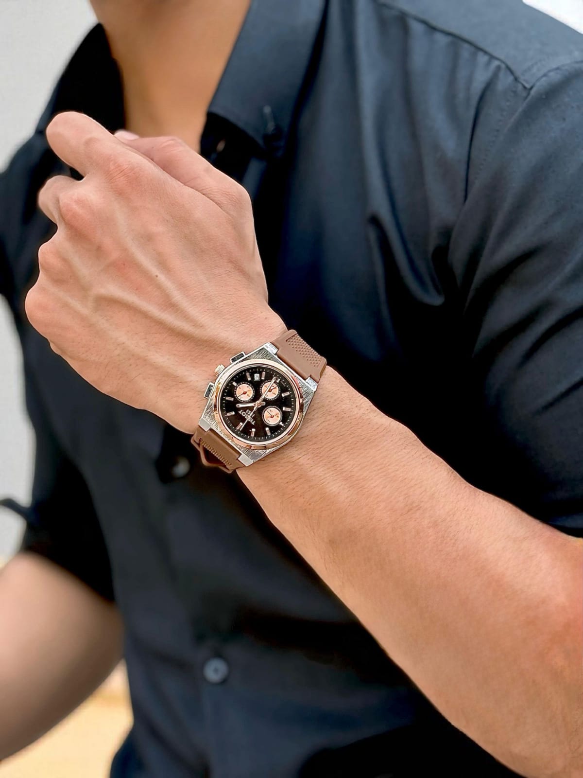 TST Mens Chronograph Watch - Analog Watch With Chrono Machine