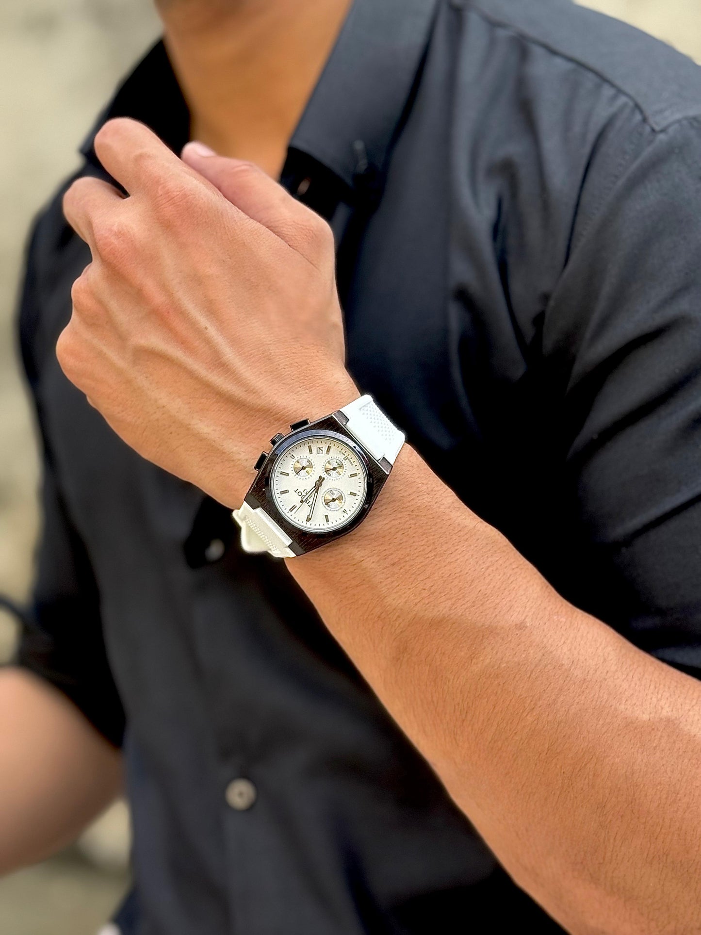 TST Mens Chronograph Watch - Analog Watch With Chrono Machine