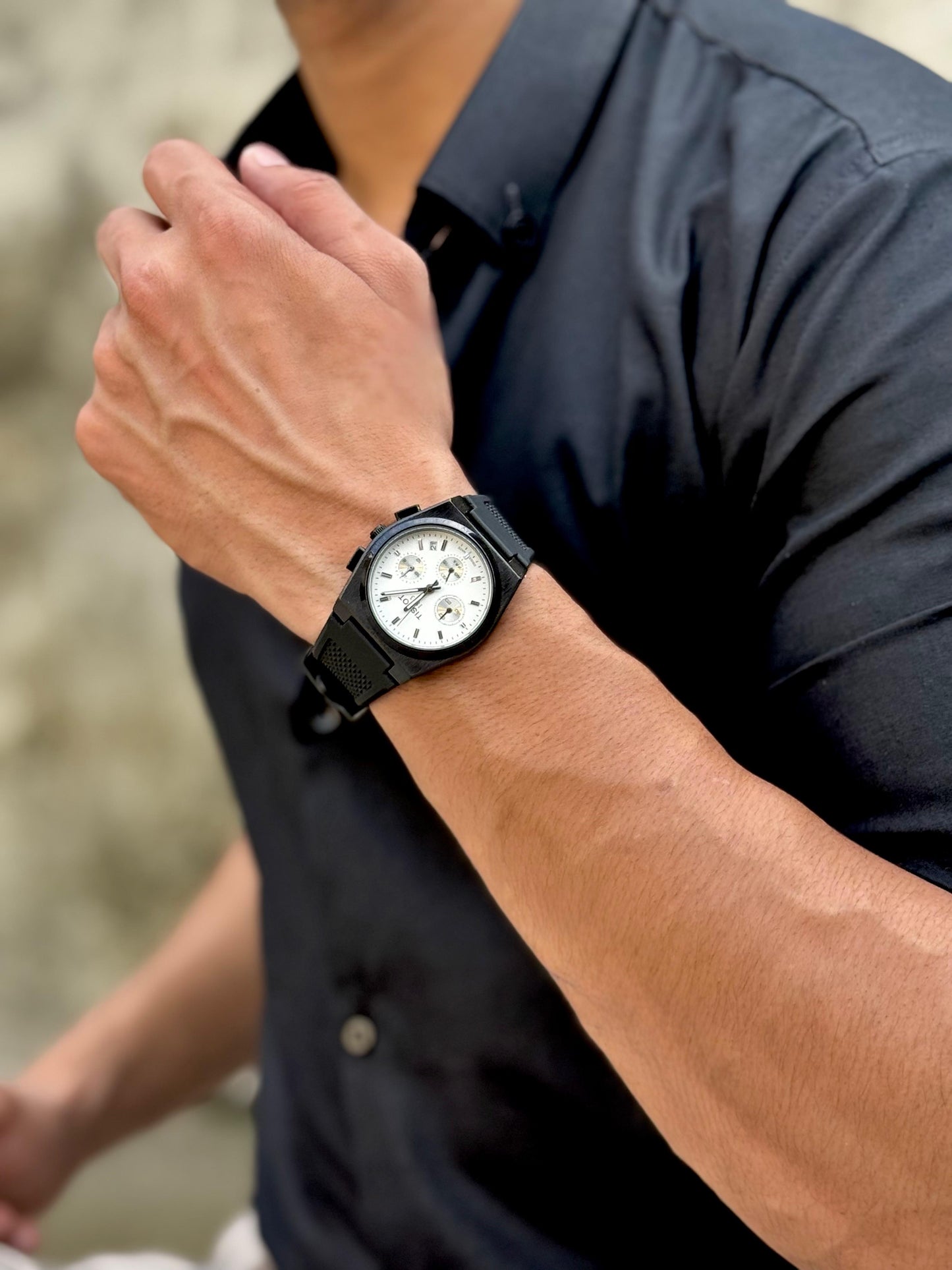 TST Mens Chronograph Watch - Analog Watch With Chrono Machine