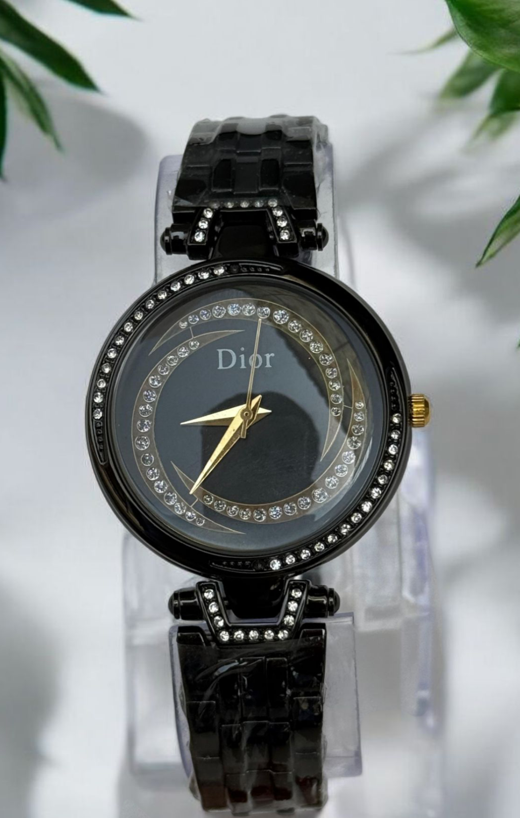 Dior Ladies Watch – Black Stainless Steel Master Lock