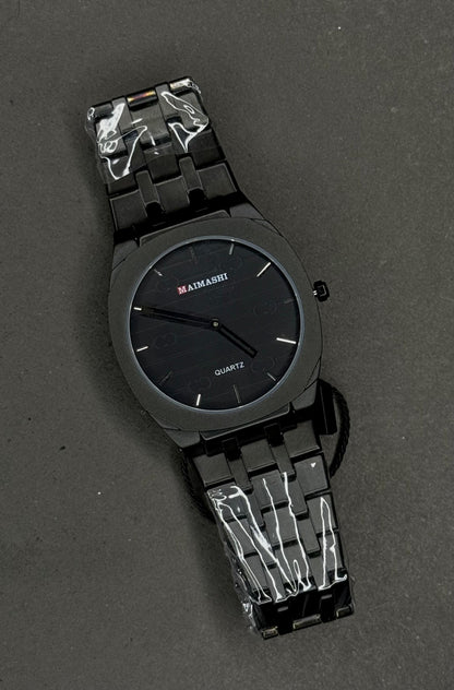 MaiMashi Elegant Slim Butterfly Lock Watch – Stainless Steel