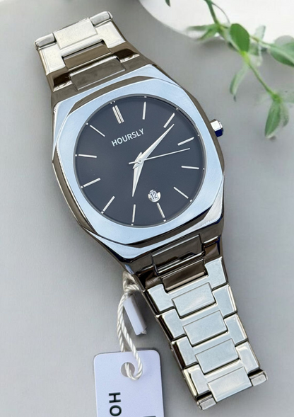 HOURSLY Watch – Precision Crafted in Pure Stainless Steel