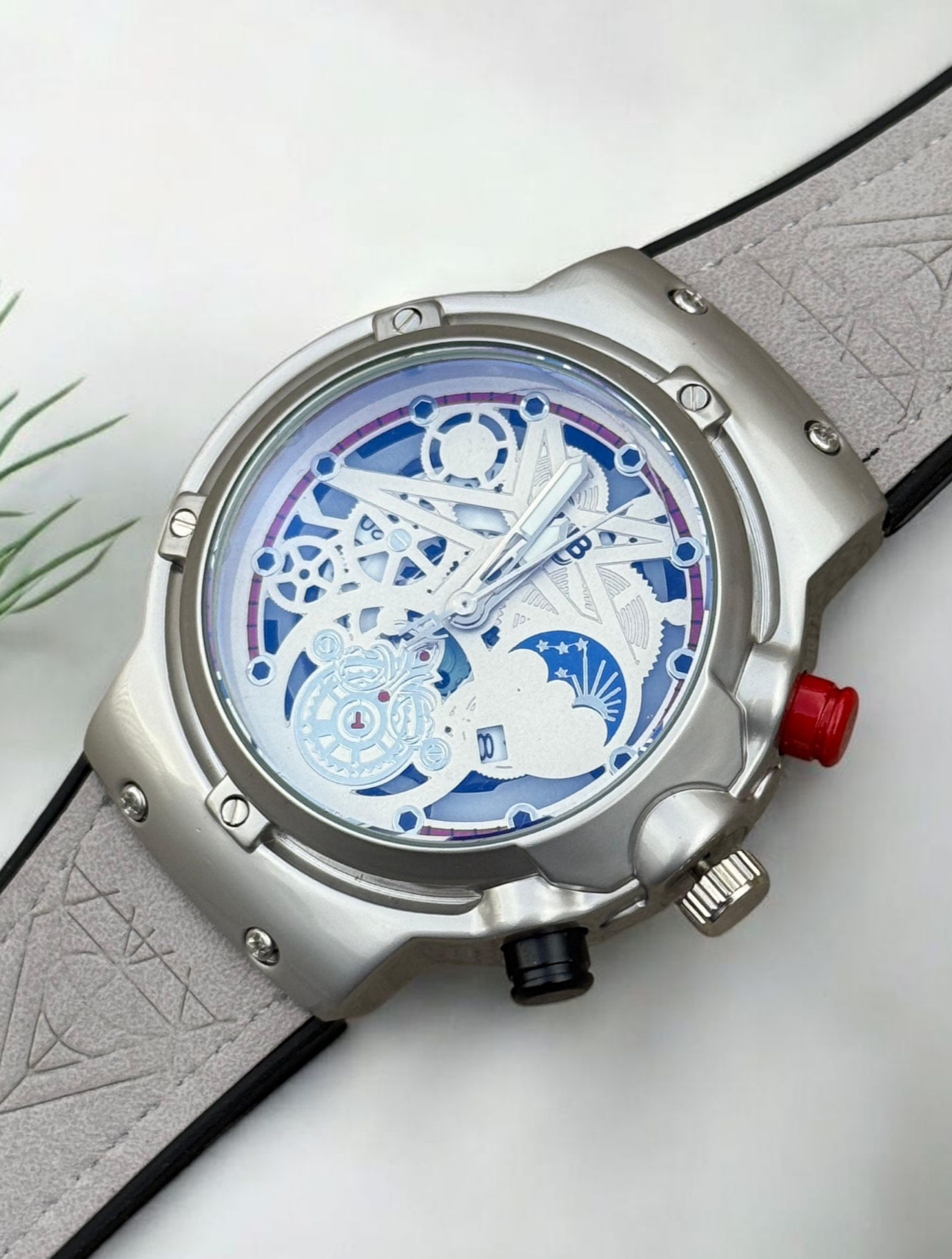 HB Analog watch for Men-Premium Straps and Master Lock
