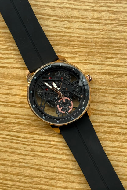 Premium silicon strap Watch – Magnetic Lock with Transparent Dial with