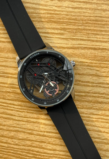 Premium silicon strap Watch – Magnetic Lock with Transparent Dial with