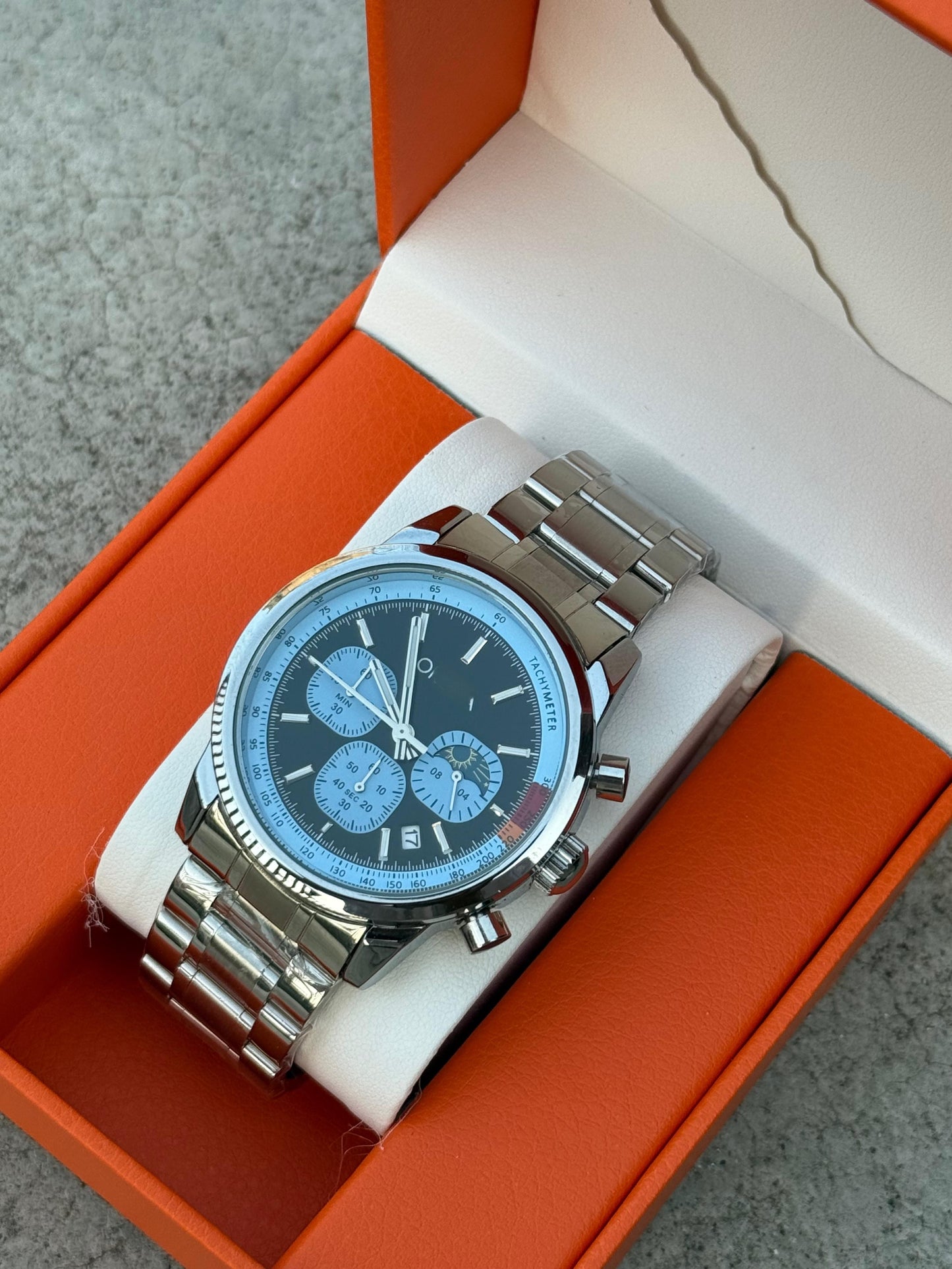 ORG Premium Stainless Steel Watch with Date Function – Waterproof & Stylish