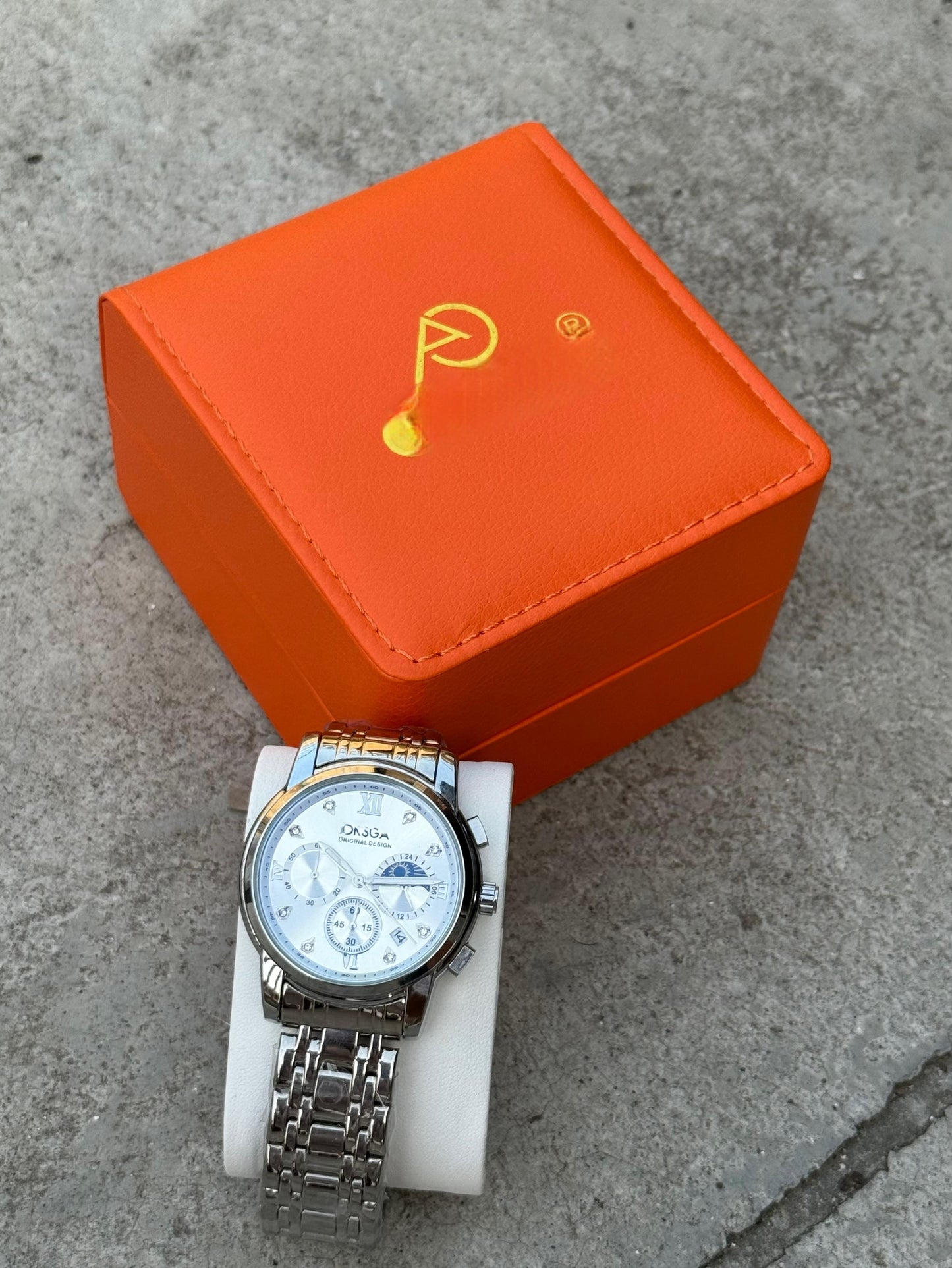 ORG Premium Stainless Steel Watch with Date Function – Waterproof & Stylish