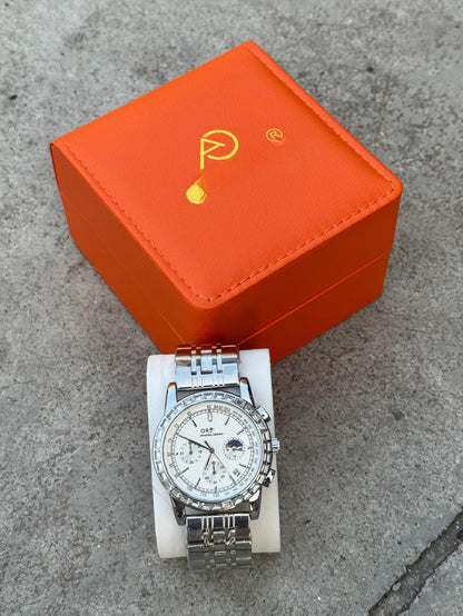 ORG Premium Stainless Steel Watch with Date Function – Waterproof & Stylish