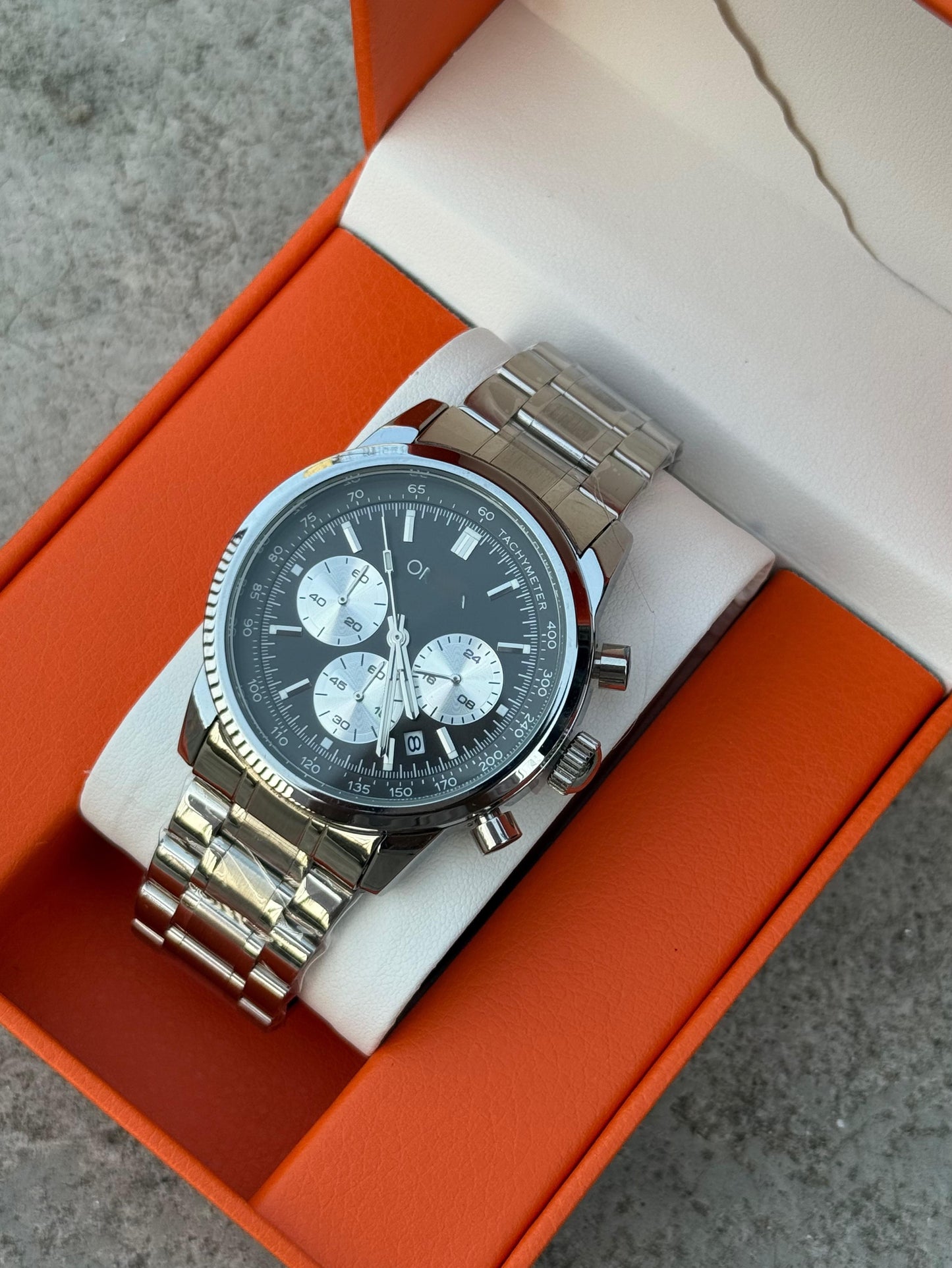 ORG Premium Stainless Steel Watch with Date Function – Waterproof & Stylish