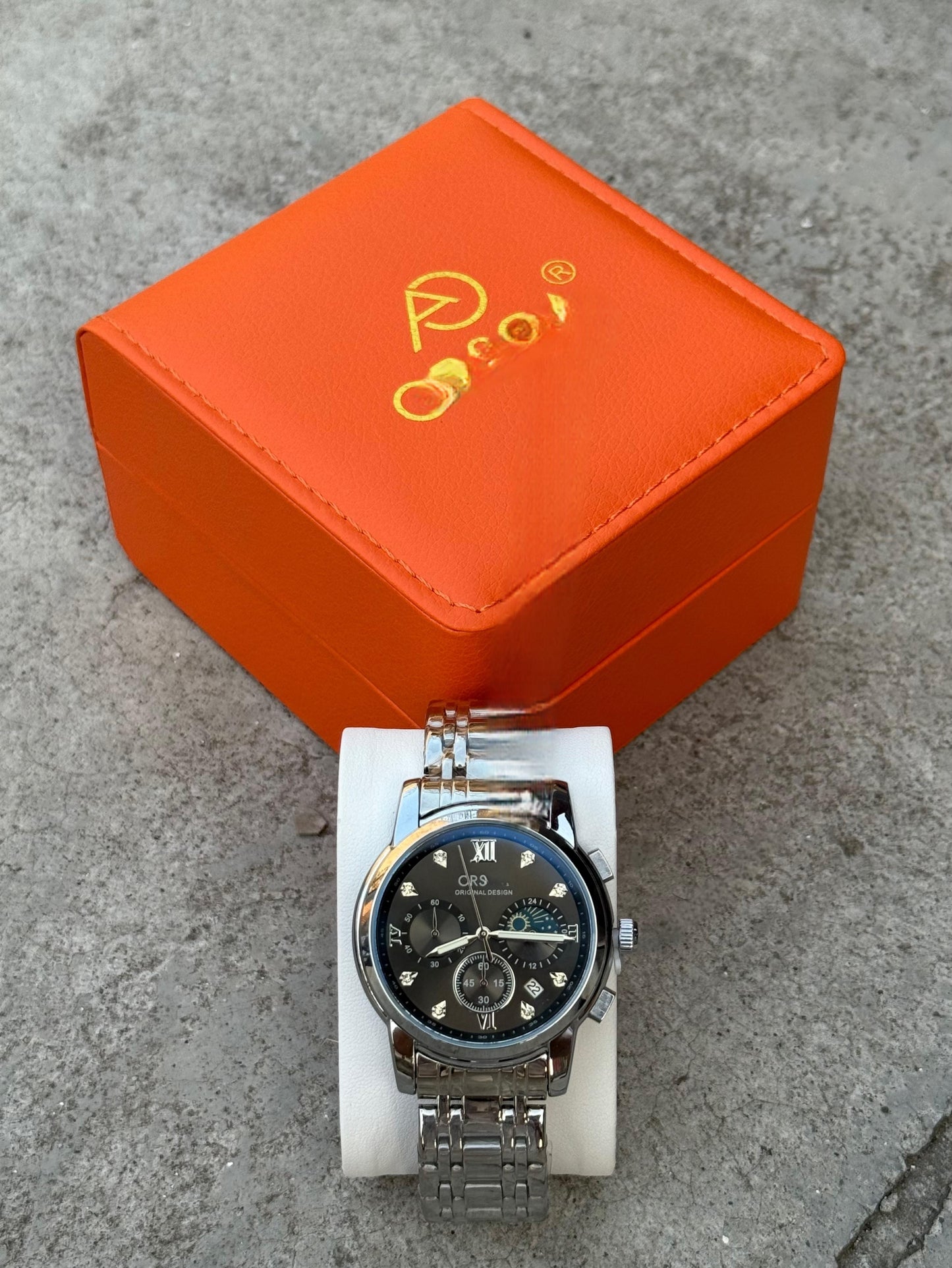 ORG Premium Stainless Steel Watch with Date Function – Waterproof & Stylish