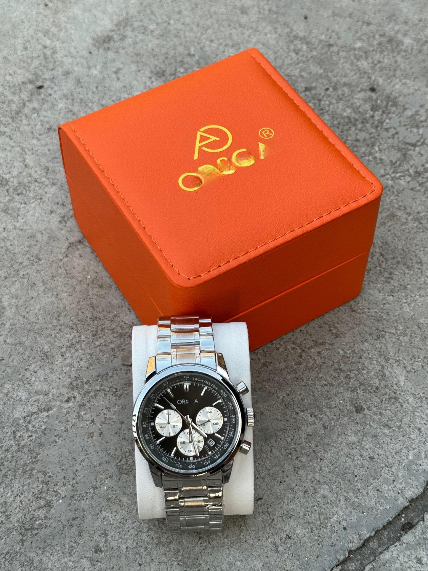 ORG Premium Stainless Steel Watch with Date Function – Waterproof & Stylish