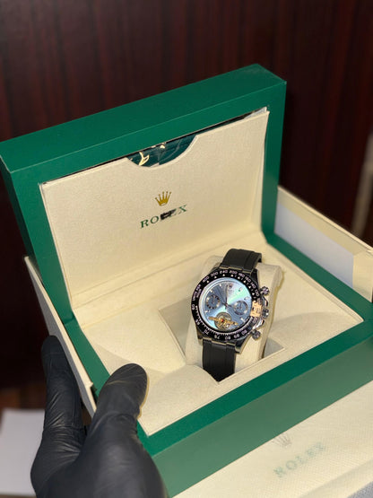 RLX Silicone Strap Watch with Automatic Movement