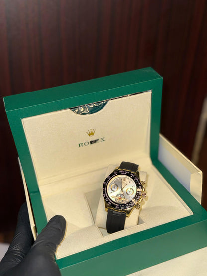 RLX Silicone Strap Watch with Automatic Movement