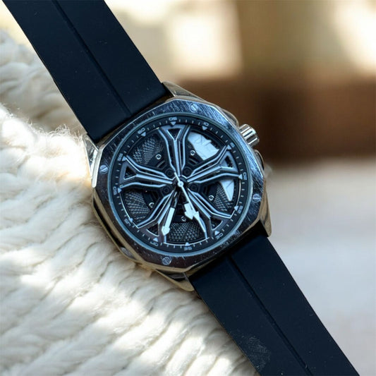 Kegio Spinner Dial Watch - Silicon Straps with Magnetic Lock