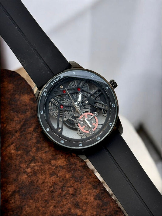 Premium silicon strap Watch – Magnetic Lock with Transparent Dial