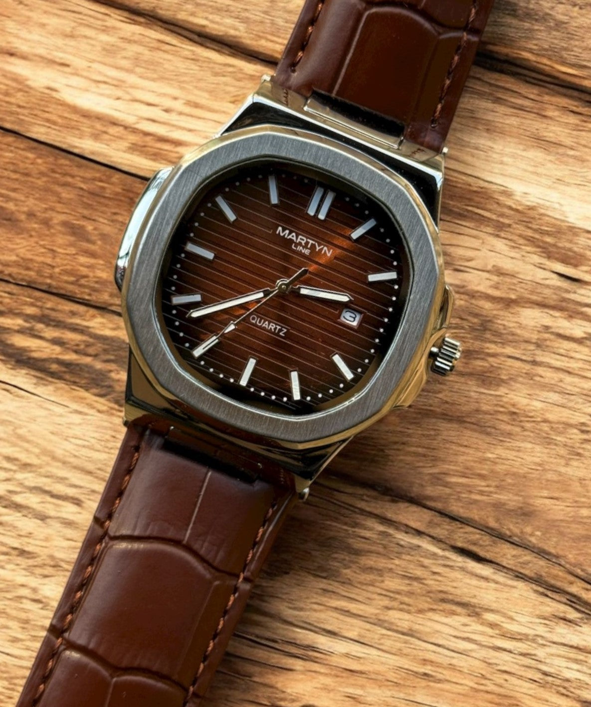 Matturi Sleek Steel Dial Watch