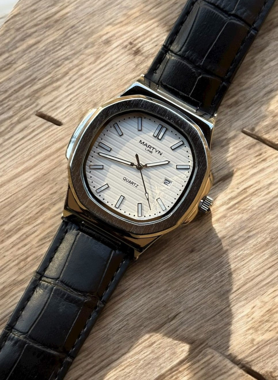 Matturi Sleek Steel Dial Watch