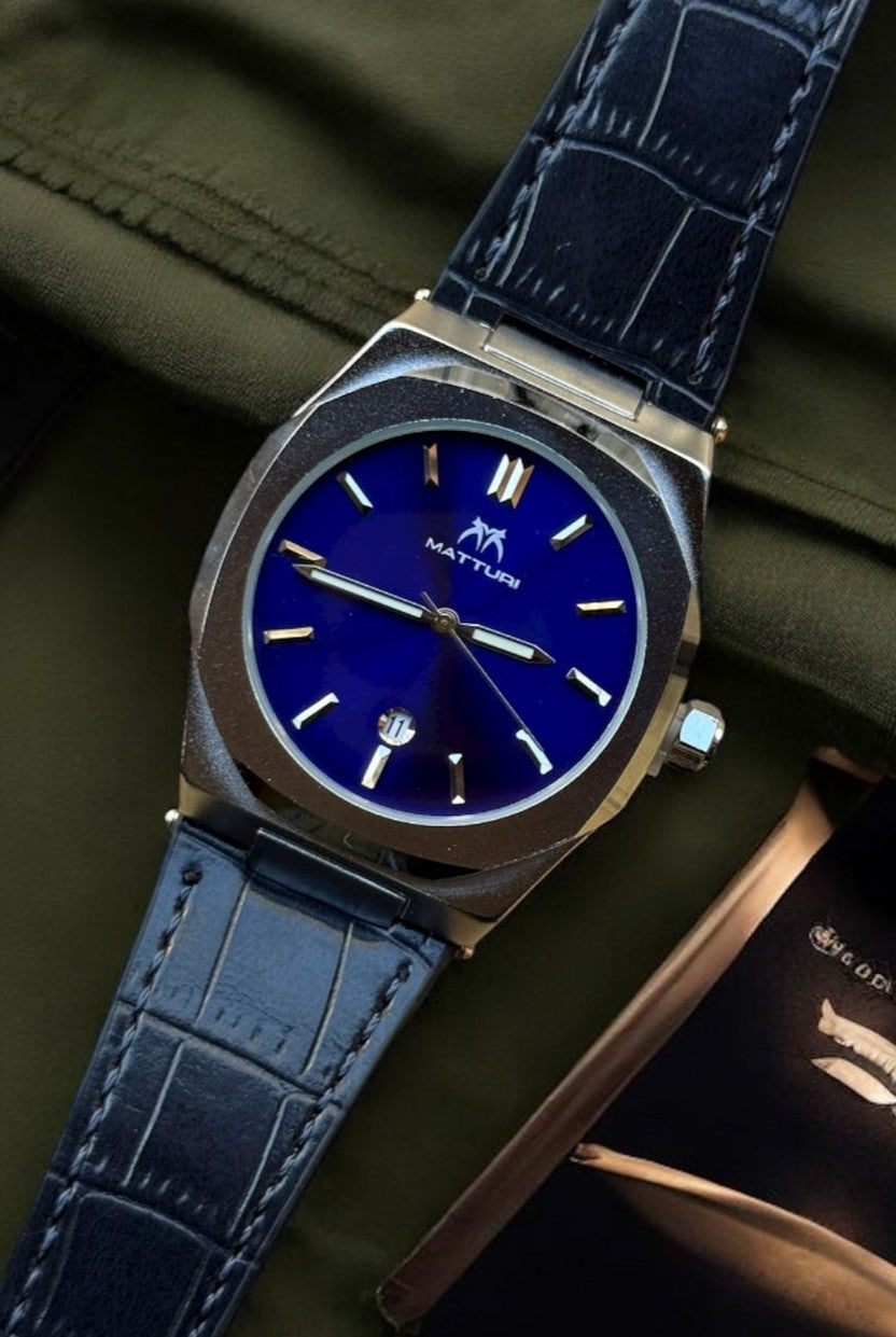 Matturi Sleek Steel Dial Watch