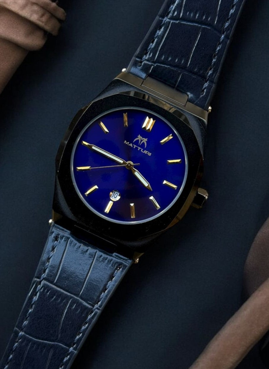 Matturi Sleek Steel Dial Watch