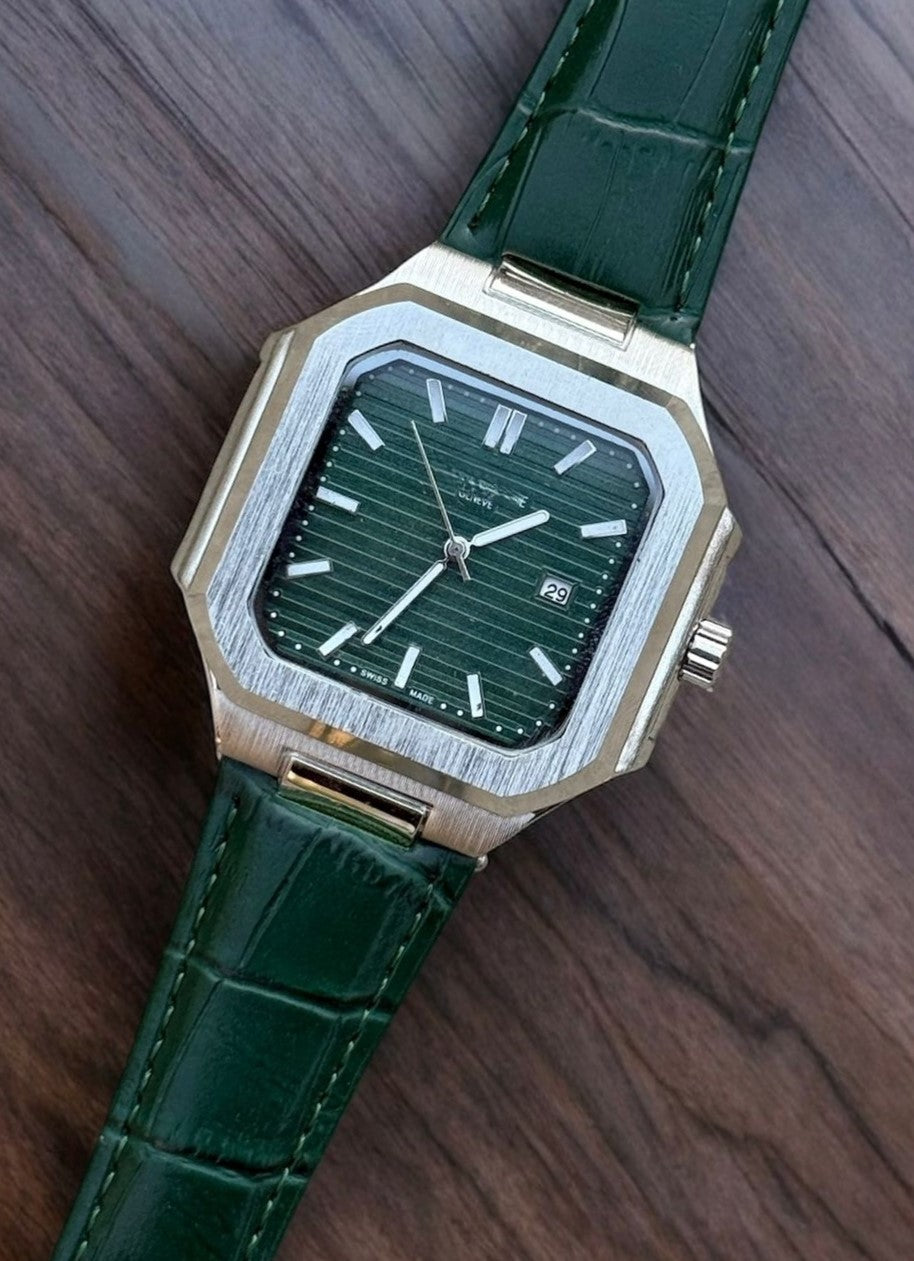 P.P Square Dial Watch - Timeless Elegance